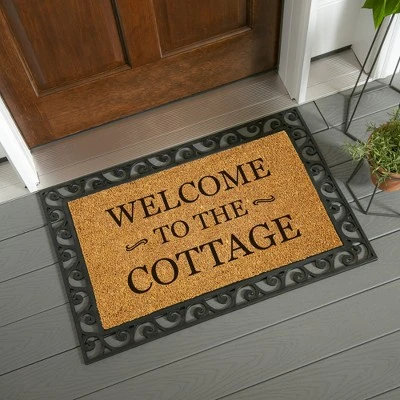 Evergreen 16 X 28 Inches Welcome To The Cottage Door Mat | Non-Slip Rubber Backing | Dirt Catching Natural Coir | Indoor And Outdoor Home Decor 4 Evergreen 16 X 28 Inches Welcome To The Cottage Door Mat | Non-Slip Rubber Backing | Dirt Catching Natural Coir | Indoor And Outdoor Home Decor - Image 2