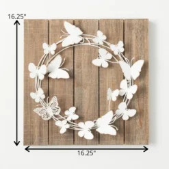 16.25"H Sullivans Ornate Butterfly Wreath Panel, Multicolored -Home Decor Store GUEST a549e843 b514 43d0 8eff e0822051e4c3