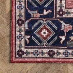 NuLOOM Amber Machine Washable Floral Aztec Area Rug -Home Decor Store GUEST a60924d8 85b8 4440 9ad8 03f48cf05582