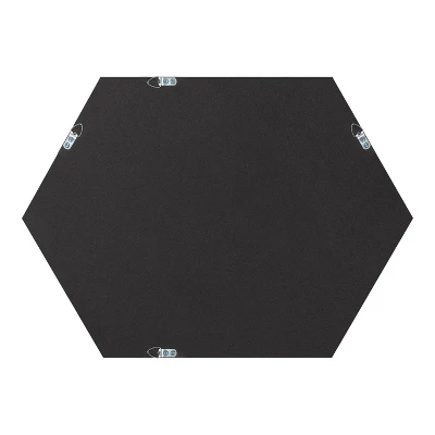 22" X 31" Laverty Hexagon Wall Mirror Gold - Kate & Laurel All Things Decor 5 22" X 31" Laverty Hexagon Wall Mirror Gold - Kate & Laurel All Things Decor - Image 3