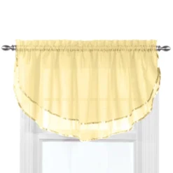 Collections Etc Elegance Sheer Ascot Window Valance, Allows Light To Enter While Maintaining Privacy - Decorative Accent For Any Room In -Home Decor Store GUEST aaa428bd 8f11 4ce3 8975 b272ec604640