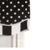 Glory Dotty Style High Quality 3" Rod Pocket Valance 50" X 16" Black By RLF Home