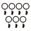 Versailles Home Fashions 7pk Steel Clip Window Curtain Rings - Espresso Brown -Home Decor Store GUEST aeaf1f1a 9cf7 4b95 8370 536788a690e7