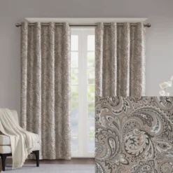 Elsie Paisley Printed Blackout Window Panel -Home Decor Store GUEST b0695aa7 5a78 4388 99cf 4de4c959593b