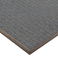 3'x5' Solid Doormat Blue/Black - HomeTrax -Home Decor Store GUEST b0c4a6e5 7f19 4f08 b414 deaf6f3051ff
