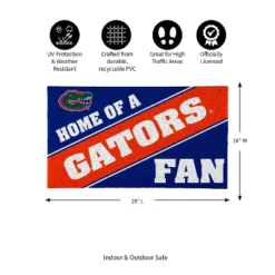 Evergreen University Of Florida Looped PVC Trapper Indoor Outdoor Doormat 1'4"x2'4" Multicolored -Home Decor Store GUEST b138533b 4f7a 4563 a33f 2559f2d76f28