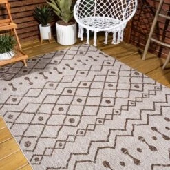 Nokat Modern Bohemian Inspired Indoor/Outdoor Area Rug - JONATHAN Y -Home Decor Store GUEST b24b365d 10dd 4e06 b88e 4f4bf29485bc