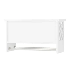 Coventry Bath Shelf With Two Towel Rods White - Alaterre Furniture -Home Decor Store GUEST b2f056f0 f4dc 46b9 a3d1 77b0b2e135d1