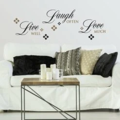 Live Love Laugh Peel And Stick Wall Decal Black/Brown - RoomMates 7 Live Love Laugh Peel And Stick Wall Decal Black/Brown - RoomMates -Home Decor Store GUEST b2f55ec2 4078 4bbe 985a 72cb280e5125