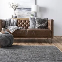 NuLOOM Sabby Hand Woven Leather Flatweave Area Rug -Home Decor Store GUEST b502d95e 8bbf 4e74 8fd5 2dbb95549234