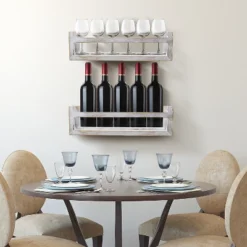 Sorbus Rustic Wooden Floating Shelves Set Of 2 Gray -Home Decor Store GUEST b592306c b52b 4295 b6b1 1cdc7cc0ae92