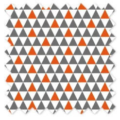 Bacati - Triangles Orange/Gray Cotton Printed Single Window Curtain Panel -Home Decor Store GUEST b6f011ab 767d 4786 bc0e 2e28a346b3c9