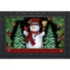 Red Checkered Snowman Winter Christmas Doormat 30" X 18" Indoor Outdoor Briarwood Lane -Home Decor Store GUEST b758fb02 4d72 4ecd 9271 5c41c6bfc1e3