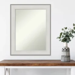 23" X 29" Non-Beveled Imperial White Wall Mirror - Amanti Art -Home Decor Store GUEST b79227cf e68f 4601 8bfd 68745be6d34e