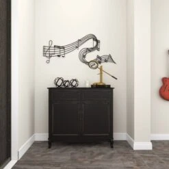 Metal Music Notes Wall Decor Black - Olivia & May -Home Decor Store GUEST b964635a c79d 40e4 b001 30a4cc7dbcc0