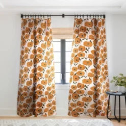Alison Janssen Boho Poppies Single Panel Sheer Window Curtain - Society6 -Home Decor Store GUEST b9913db1 ad39 48e9 a88d a1249670f7ac