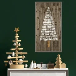 14" X 26" Wooded Whimsy II Tree By Grace Popp Framed Canvas Wall Art - Amanti Art -Home Decor Store GUEST bbca3c9e 40da 4a0d a55e 18547a75202b