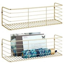 MDesign Wide Metal Wall Mount Storage Organizer Display Shelf - 2 Pack, Black 20 MDesign Wide Metal Wall Mount Storage Organizer Display Shelf - 2 Pack, Black -Home Decor Store GUEST bcc97f68 69b0 41b3 9a3f b8afd019486d