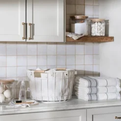 Wire & Fabric Laundry Hamper Sour Cream - Hearth & Hand™ With Magnolia -Home Decor Store GUEST bd1a9ff9 9efb 4e55 9efa 921125c2aa2d