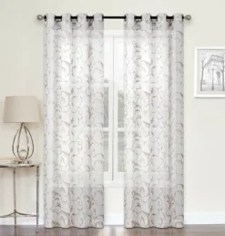 Kate Aurora Regal 2 Pack Floral Embroidered Sheer Grommet Curtains -Home Decor Store GUEST bea6252e ba56 45cf 8df4 1b0b5098c50a