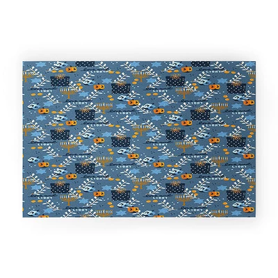 Marni Love And Light Blue Hanukkah Looped Vinyl Welcome Mat - Society6 7 Marni Love And Light Blue Hanukkah Looped Vinyl Welcome Mat - Society6 - Image 5