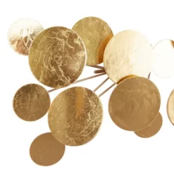 Metal Plate Wall Decor Gold - CosmoLiving By Cosmopolitan