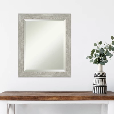 20" X 24" Dove Narrow Framed Wall Mirror Graywash - Amanti Art 7 20" X 24" Dove Narrow Framed Wall Mirror Graywash - Amanti Art - Image 5