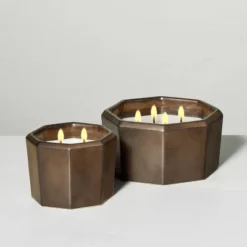 Octagonal Ceramic Salted Honey Fall Jar Candle Metallic Bronze - Hearth & Hand™ With Magnolia -Home Decor Store GUEST c2d76d0f 821b 4b02 b2fe 1a79665ccca4 1