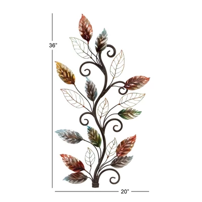 Metal Leaf Wall Decor - Olivia & May 22 Metal Leaf Wall Decor - Olivia & May - Image 20