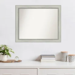 32" X 26" Non-Beveled Flair Silver Patina Wall Mirror - Amanti Art 14 32" X 26" Non-Beveled Flair Silver Patina Wall Mirror - Amanti Art -Home Decor Store GUEST c37cbb16 9d07 4e87 8ae4 0d8ce4d763a3