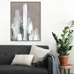 22" X 30" Shape Of Form II By JL Design Framed Canvas Wall Art Gray Wash - Amanti Art -Home Decor Store GUEST c3d38387 c009 4635 a69b eaa4ba76d635