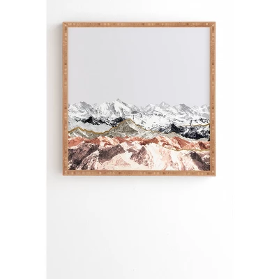 Iveta Abolina Pastel Mountains Bamboo Framed Wall Art - Deny Designs 6 Iveta Abolina Pastel Mountains Bamboo Framed Wall Art - Deny Designs - Image 4