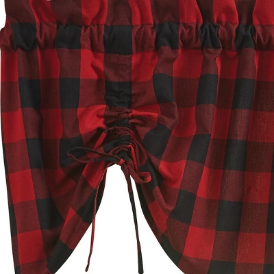 Park Designs Buffalo Check Lined Farmhouse Valance 60" 4 Park Designs Buffalo Check Lined Farmhouse Valance 60" - Image 2