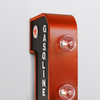 Officially Licensed Vintage Texaco LED Marquee Sign Red/Black - American Art Decor 4 Officially Licensed Vintage Texaco LED Marquee Sign Red/Black - American Art Decor - Image 2