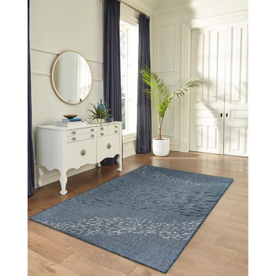 Liora Manne Carmel Indoor/Outdoor Rug Navy 3 Liora Manne Carmel Indoor/Outdoor Rug Navy