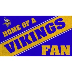 Evergreen Minnesota Vikings Looped PVC Trapper Indoor Outdoor Doormat 1'4"x2'4" Multicolored -Home Decor Store GUEST cdb40c5a 345d 4735 bee4 a3f77948c5a1