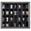 Studio Decor Wall Mounted 18 X 16.5" Modern Style Shot Glass Display Case With 28 Individual Compartments For Homes And Offices, Black (3 Pack) -Home Decor Store GUEST cdba9894 ca65 4a5b 9309 f1ff1913f624