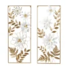 Set Of 2 Metal Floral Wall Decors With Gold Frame - Olivia & May -Home Decor Store GUEST ce724cb3 f636 4906 b5e3 dc184cc1b0b5