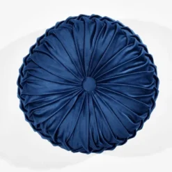 15" Pleated Round Throw Pillow - Lush Décor -Home Decor Store GUEST d12351c5 84dc 4ed4 a86c 93671a12708d