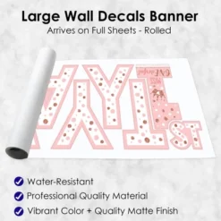 Big Dot Of Happiness 1st Birthday Little Miss Onederful - Peel And Stick Girl First Birthday Party Large Banner Wall Decals - Happy Birthday 11 Big Dot Of Happiness 1st Birthday Little Miss Onederful - Peel And Stick Girl First Birthday Party Large Banner Wall Decals - Happy Birthday -Home Decor Store GUEST d13ad4cc f61e 45f2 bcc0 3e6dd02bbc9c