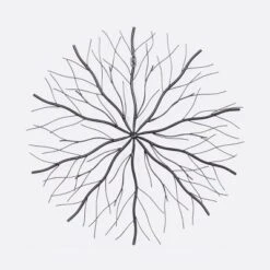 Set Of 3 Metal Starburst Wall Decors With Branch Inspired Design Black - Olivia & May -Home Decor Store GUEST d1a0a264 0b38 46e3 87d9 d16fa6b79ca6