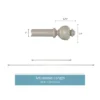 1-Inch Curtain Rod- Decorative Modern Urn Finials And Hardware- For Home Decor In Bedroom And Kitchen, 66-120-Inch By Hastings Home (Gray) -Home Decor Store GUEST d4bde063 15d5 44c4 bae0 9dab7224374b