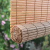 72" X 72" Outdoor Oval Vinyl Cord-Free PVC Rollup Blinds Woodgrain - Radiance -Home Decor Store GUEST d60c5489 219f 448e 837d 06f30c141777