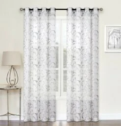 Kate Aurora Regal 2 Pack Floral Embroidered Sheer Grommet Curtains -Home Decor Store GUEST d63e9b01 2d57 4b91 b027 2a194b150ea4