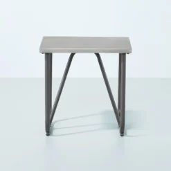 Square Faux Concrete & Metal Outdoor Accent Table - Dark Gray - Hearth & Hand™ With Magnolia 8 Square Faux Concrete & Metal Outdoor Accent Table - Dark Gray - Hearth & Hand™ With Magnolia -Home Decor Store GUEST d7f03e17 7e01 4e21 9994 dd260716e67e