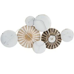 Dried Plant Plate Handmade Woven Wall Decor With Intricate Patterns Gold - The Novogratz -Home Decor Store GUEST d87cee0e 1d8b 4ac2 82ef 63f02ac3a477