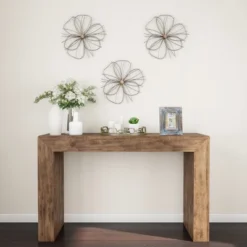 Hastings Home Metallic Wire Layered Flower Hanging Accent Art - Silver/Gold -Home Decor Store GUEST d883f9c5 061a 4dbc ac8a bf67d3183375