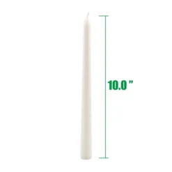 10" Taper Candle White - Stonebriar Collection -Home Decor Store GUEST da8bfae2 cdd0 4164 b1cf de17232b1c8e