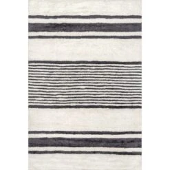 Lauren Liess X RugsUSA - Striped Wool Machine Washable Area Rug -Home Decor Store GUEST df5edb08 b1d0 46f7 975a 6d8498c1b98b