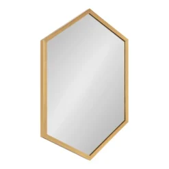 22" X 31" Laverty Hexagon Wall Mirror Gold - Kate & Laurel All Things Decor 11 22" X 31" Laverty Hexagon Wall Mirror Gold - Kate & Laurel All Things Decor -Home Decor Store GUEST e0148832 abf8 49ec 987f 3c16aa557d87